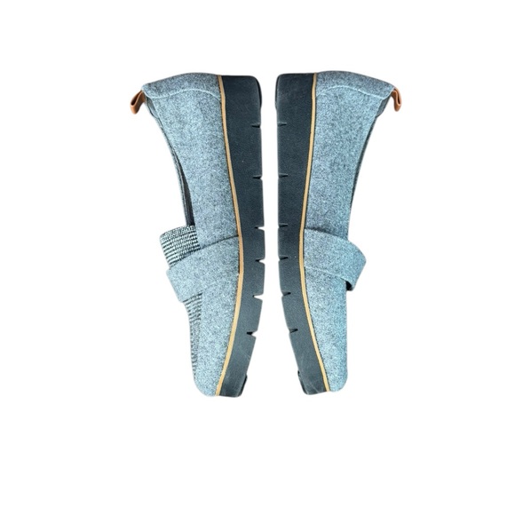 Dr. Scholl's Shoes Webster Loafer Grey Flannel w/ Plaid Pattern Vamp Size 8.5 - Picture 10 of 11